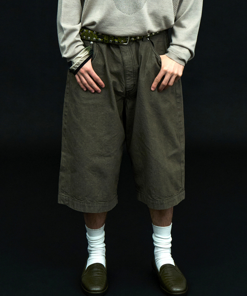 bal(バル)の「bal × WISM 別注 LOOSE FIT 5P DENIM SHORT2(その他パンツ・メンズ・ブラック/カーキ・2/3)」の16枚目の写真