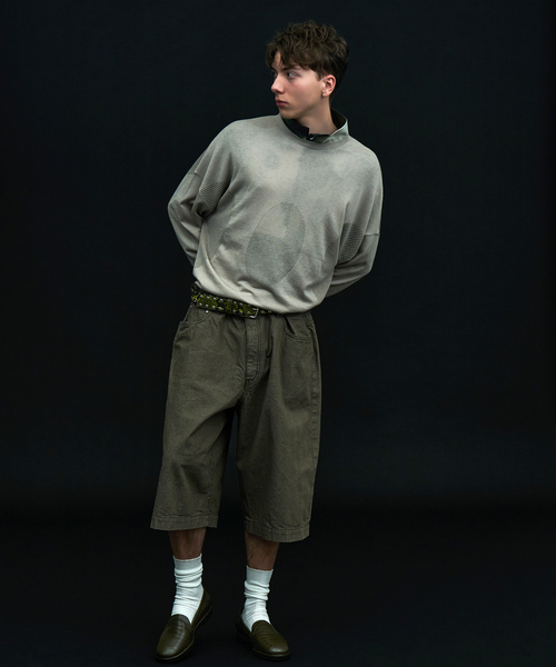 bal(バル)の「bal × WISM 別注 LOOSE FIT 5P DENIM SHORT2(その他パンツ・メンズ・ブラック/カーキ・2/3)」の20枚目の写真