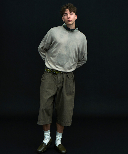 bal(バル)の「bal × WISM 別注 LOOSE FIT 5P DENIM SHORT2(その他パンツ・メンズ・ブラック/カーキ・2/3)」の21枚目の写真