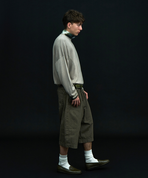 bal(バル)の「bal × WISM 別注 LOOSE FIT 5P DENIM SHORT2(その他パンツ・メンズ・ブラック/カーキ・2/3)」の22枚目の写真