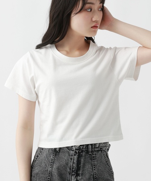 repipi armario(レピピ アルマリオ)の「SimpleチビTee(Tシャツ/カットソー・キッズ・ピンク系その他/ブラック系その他/ブラック/オフホワイト・SMALL/MEDIUM/LARGE)」の1枚目の写真