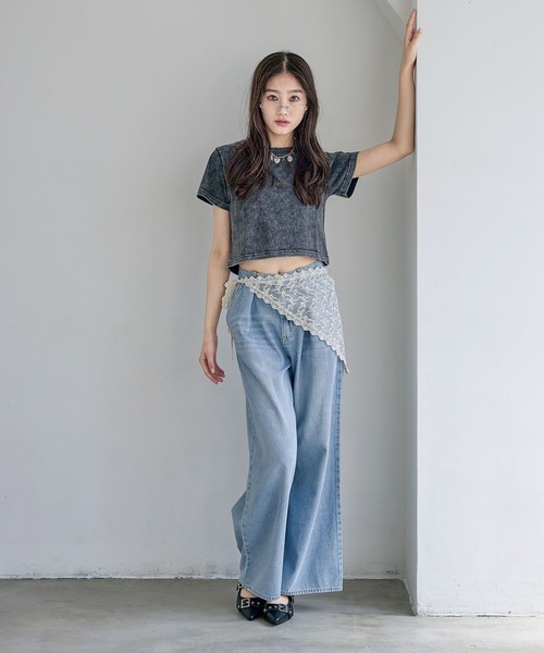 repipi armario(レピピ アルマリオ)の「SimpleチビTee(Tシャツ/カットソー・キッズ・ピンク系その他/ブラック系その他/ブラック/オフホワイト・SMALL/MEDIUM/LARGE)」の5枚目の写真