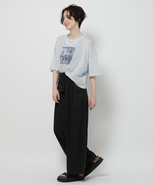 niko and...（ニコアンド）の「アソートシアーフォトプルオーバー（Tシャツ/カットソー・レディース・オフホワイト/ライトブルー/ライトグレー・FREE）」の14枚目の写真