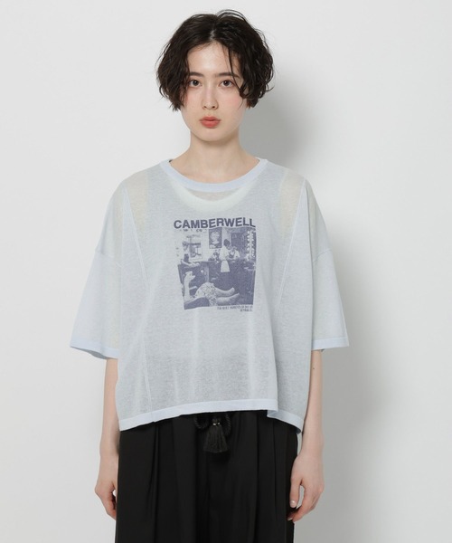 niko and...（ニコアンド）の「アソートシアーフォトプルオーバー（Tシャツ/カットソー・レディース・オフホワイト/ライトブルー/ライトグレー・FREE）」の15枚目の写真