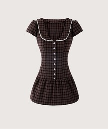 再販！人気No.1ワンピース Sailor Collar Waisted One Piece