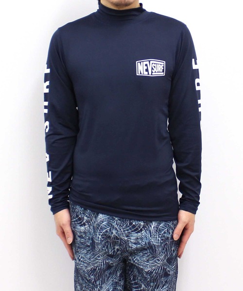 NEV（ネブ）の「メンズ ラッシュガード 水着 半袖 プリント ロゴ バックプリント ネブサーフ NEV（Tシャツ/カットソー・メンズ・ブラック/イエロー系その他/イエロー/ネイビー/オレンジ/オフホワイト/オレンジ系その他/チャコールグレー・L/M/XL）」の13枚目の写真