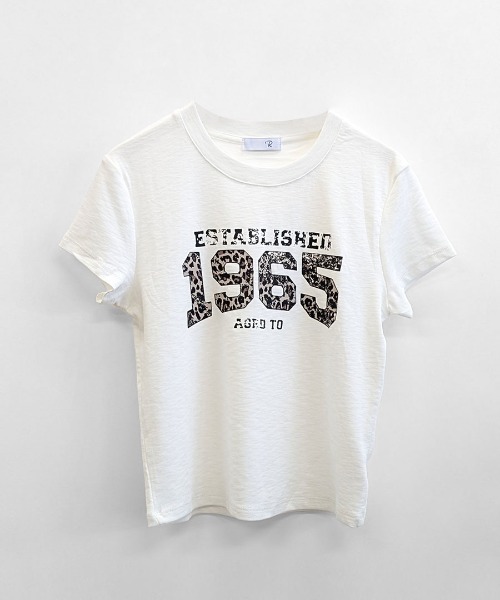 Riff(リフ)の「レオパード柄ナンバープリントTシャツ(Tシャツ/カットソー・レディース・ブラック/ホワイト・FREE)」の14枚目の写真