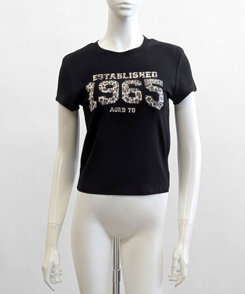 Riff(リフ)の「レオパード柄ナンバープリントTシャツ(Tシャツ/カットソー・レディース・ブラック/ホワイト・FREE)」の16枚目の写真