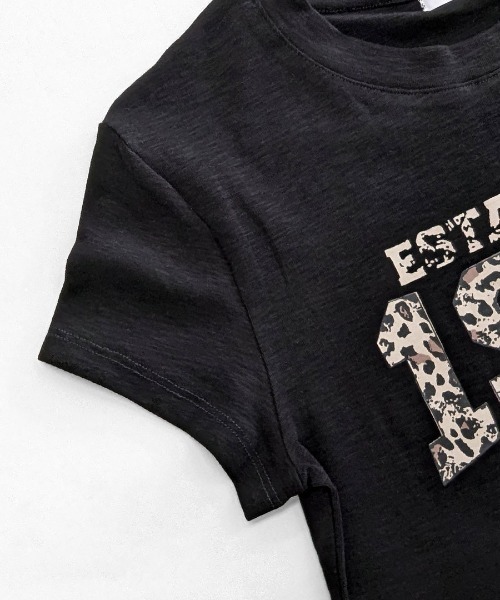 Riff(リフ)の「レオパード柄ナンバープリントTシャツ(Tシャツ/カットソー・レディース・ブラック/ホワイト・FREE)」の21枚目の写真