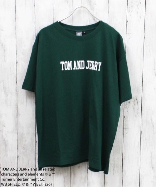 Tom＆Jerry（トムアンドジェリー）の「トムジェリ　Tシャツ（Tシャツ/カットソー・メンズ・ダークグリーン/グレー系その他3/ホワイト系その他3/オフホワイト/ベージュ/ホワイト系その他/グレー系その他2/ネイビー/ベージュ系その他2/ベージュ系その他3/グリーン系その他/ホワイト系その他2/ブルー系その他/チャコールグレー/ベージュ系その他/グレー系その他・L/M/XL）」の21枚目の写真