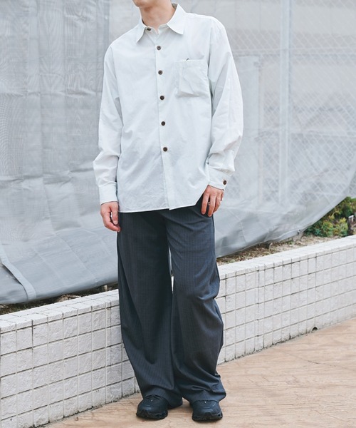 CONZ（コンズ）の「L/S SHIRT（シャツ/ブラウス・メンズ・ライトグレー/オレンジ/グリーン/ライトブルー・1/2）」の2枚目の写真
