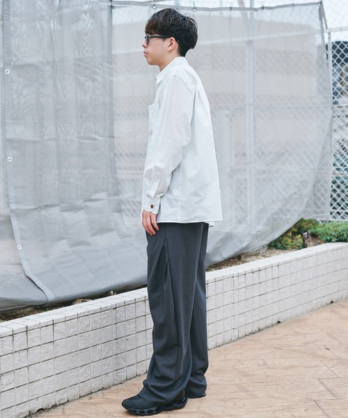 CONZ（コンズ）の「L/S SHIRT（シャツ/ブラウス・メンズ・ライトグレー/オレンジ/グリーン/ライトブルー・1/2）」の21枚目の写真