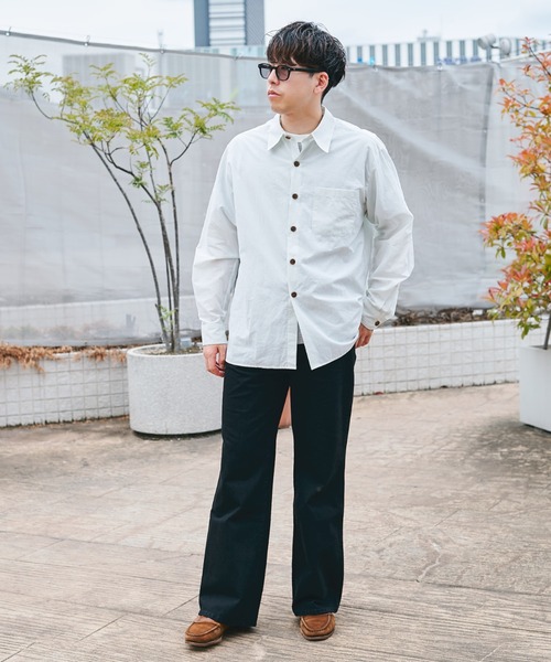 CONZ（コンズ）の「L/S SHIRT（シャツ/ブラウス・メンズ・ライトグレー/オレンジ/グリーン/ライトブルー・1/2）」の22枚目の写真