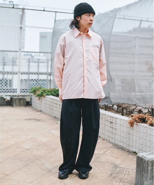 CONZ（コンズ）の「L/S SHIRT（シャツ/ブラウス・メンズ・ライトグレー/オレンジ/グリーン/ライトブルー・1/2）」の6枚目の写真