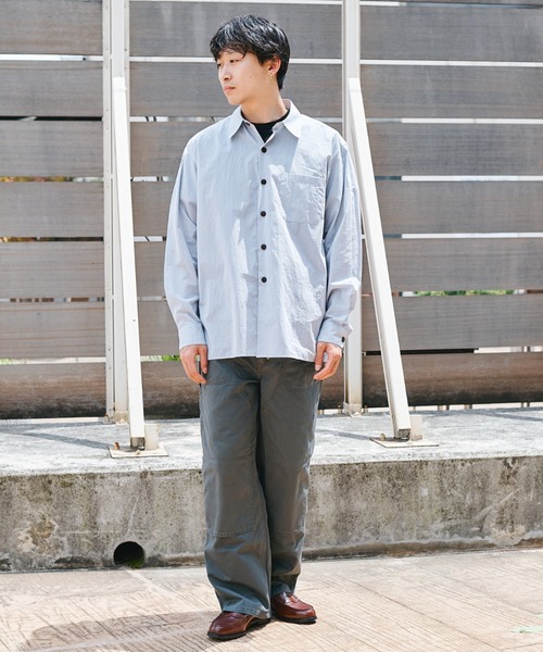 CONZ（コンズ）の「L/S SHIRT（シャツ/ブラウス・メンズ・ライトグレー/オレンジ/グリーン/ライトブルー・1/2）」の8枚目の写真