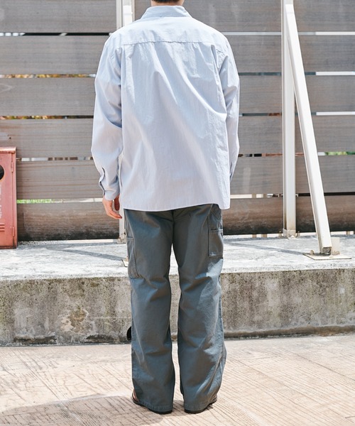 CONZ（コンズ）の「L/S SHIRT（シャツ/ブラウス・メンズ・ライトグレー/オレンジ/グリーン/ライトブルー・1/2）」の10枚目の写真