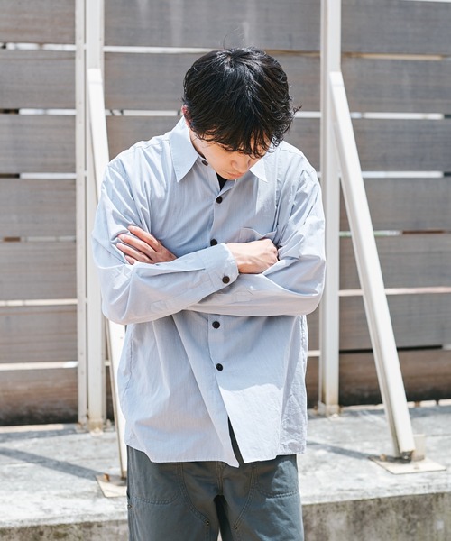 CONZ（コンズ）の「L/S SHIRT（シャツ/ブラウス・メンズ・ライトグレー/オレンジ/グリーン/ライトブルー・1/2）」の11枚目の写真