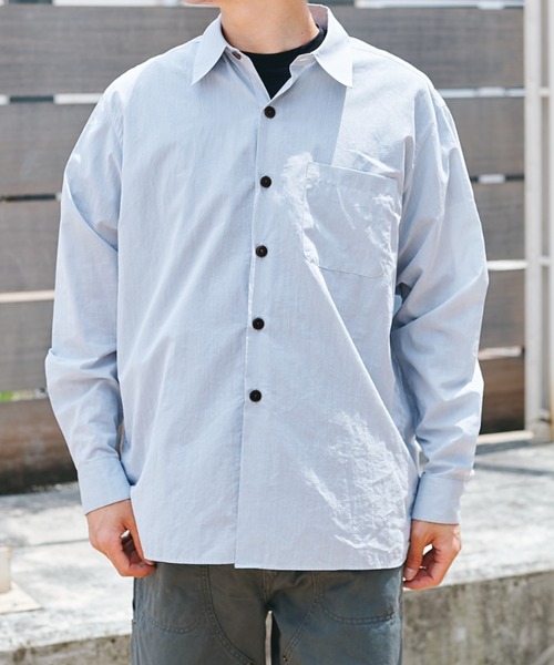 CONZ（コンズ）の「L/S SHIRT（シャツ/ブラウス・メンズ・ライトグレー/オレンジ/グリーン/ライトブルー・1/2）」の12枚目の写真