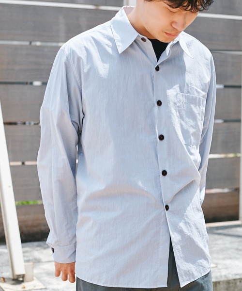 CONZ（コンズ）の「L/S SHIRT（シャツ/ブラウス・メンズ・ライトグレー/オレンジ/グリーン/ライトブルー・1/2）」の13枚目の写真