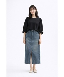 フロントスリットデニムスカート