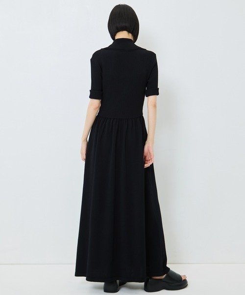 STUDIOUS（ステュディオス）の「【STUDIOUS/ステュディオス】Sailor Collar Knit Dress/セイラ―カラーニットドレス/ウォッシャブル（ワンピース・レディース・サックスブルー/ブラック・2/1）」の9枚目の写真
