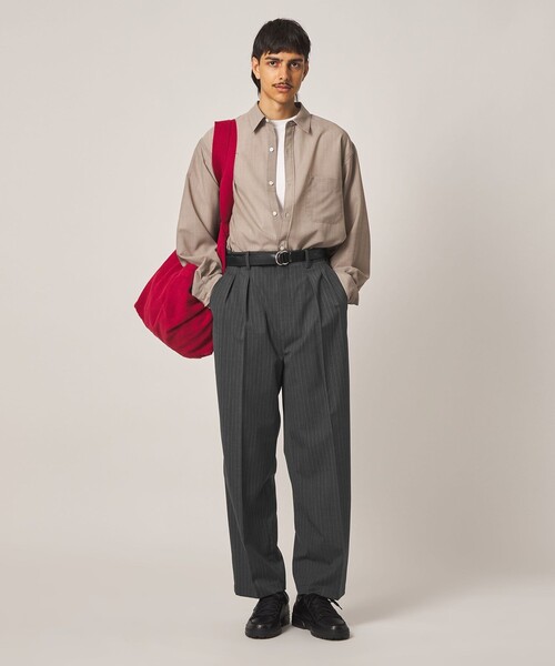 Steven Alan(スティーブンアラン)の「<Steven Alan> TW ストライプ イン ツープリーツ ドレス トラウザーズ II(スラックス・メンズ・グレー・XL/L/M/S)」の11枚目の写真