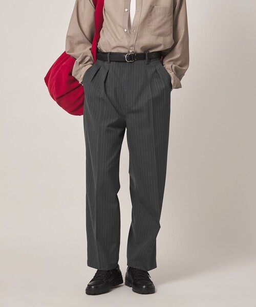 Steven Alan(スティーブンアラン)の「<Steven Alan> TW ストライプ イン ツープリーツ ドレス トラウザーズ II(スラックス・メンズ・グレー・XL/L/M/S)」の15枚目の写真