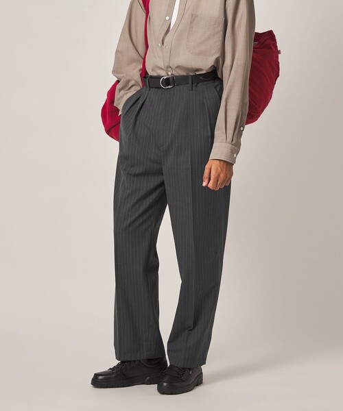 Steven Alan(スティーブンアラン)の「<Steven Alan> TW ストライプ イン ツープリーツ ドレス トラウザーズ II(スラックス・メンズ・グレー・XL/L/M/S)」の17枚目の写真