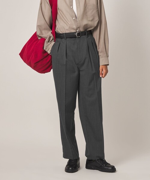 Steven Alan(スティーブンアラン)の「<Steven Alan> TW ストライプ イン ツープリーツ ドレス トラウザーズ II(スラックス・メンズ・グレー・XL/L/M/S)」の18枚目の写真