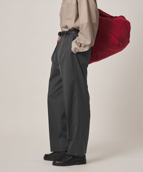 Steven Alan(スティーブンアラン)の「<Steven Alan> TW ストライプ イン ツープリーツ ドレス トラウザーズ II(スラックス・メンズ・グレー・XL/L/M/S)」の19枚目の写真