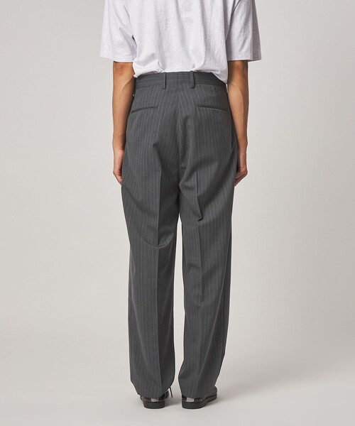 Steven Alan(スティーブンアラン)の「<Steven Alan> TW ストライプ イン ツープリーツ ドレス トラウザーズ II(スラックス・メンズ・グレー・XL/L/M/S)」の22枚目の写真