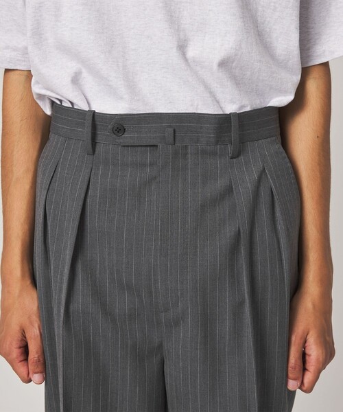 Steven Alan(スティーブンアラン)の「<Steven Alan> TW ストライプ イン ツープリーツ ドレス トラウザーズ II(スラックス・メンズ・グレー・XL/L/M/S)」の11枚目の写真