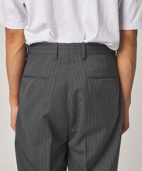 Steven Alan(スティーブンアラン)の「<Steven Alan> TW ストライプ イン ツープリーツ ドレス トラウザーズ II(スラックス・メンズ・グレー・XL/L/M/S)」の12枚目の写真