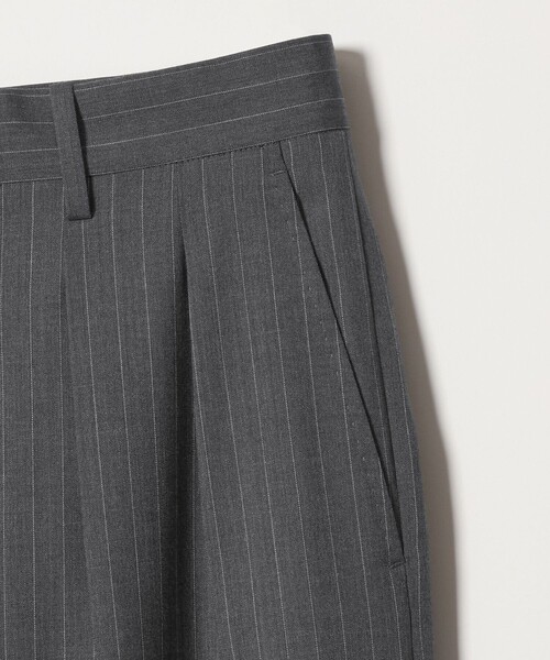 Steven Alan(スティーブンアラン)の「<Steven Alan> TW ストライプ イン ツープリーツ ドレス トラウザーズ II(スラックス・メンズ・グレー・XL/L/M/S)」の4枚目の写真