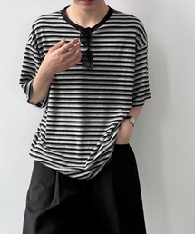 ボーダー半袖 T シャツ