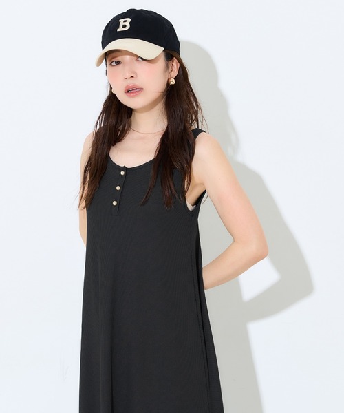coca(coca)(コカ)の「\速乾・防シワ/リブボタンワンピース(ワンピース・レディース・ブラック/ブラウン・L/M/S)」の11枚目の写真