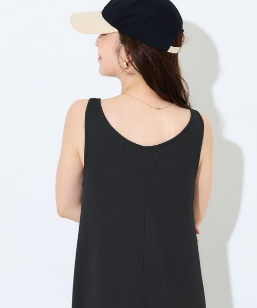 coca(coca)(コカ)の「\速乾・防シワ/リブボタンワンピース(ワンピース・レディース・ブラック/ブラウン・L/M/S)」の12枚目の写真