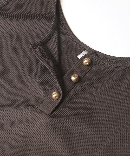coca(coca)(コカ)の「\速乾・防シワ/リブボタンワンピース(ワンピース・レディース・ブラック/ブラウン・L/M/S)」の15枚目の写真