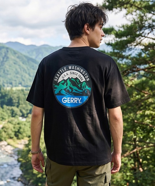 GERRY(ジェリー)の「GERRY ジェリー メンズ半袖Tシャツ デザインロゴ バックプリント(Tシャツ/カットソー・メンズ・アッシュグレー/ブラック/ホワイト・M/L/XL)」の3枚目の写真