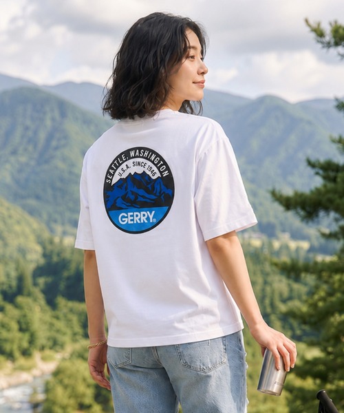 GERRY(ジェリー)の「GERRY ジェリー メンズ半袖Tシャツ デザインロゴ バックプリント(Tシャツ/カットソー・メンズ・アッシュグレー/ブラック/ホワイト・M/L/XL)」の14枚目の写真