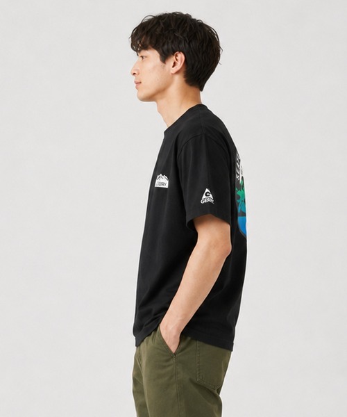 GERRY(ジェリー)の「GERRY ジェリー メンズ半袖Tシャツ デザインロゴ バックプリント(Tシャツ/カットソー・メンズ・アッシュグレー/ブラック/ホワイト・M/L/XL)」の18枚目の写真