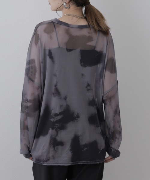 crossi（クロッシー）の「チュールレース総柄長袖プルオーバー（Tシャツ/カットソー・レディース・ホワイト・FREE）」の16枚目の写真