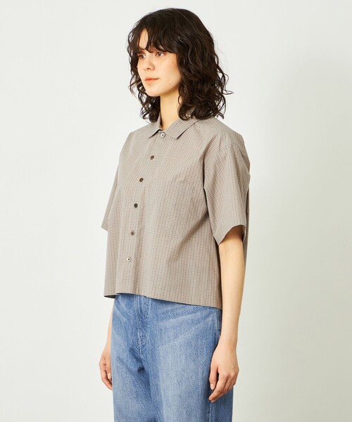 MACKINTOSH PHILOSOPHY(マッキントッシュ フィロソフィー)の「GREY LABEL チェックショートスリーブシャツ(シャツ/ブラウス・レディース・ブラック/ベージュ系その他・2/6)」の6枚目の写真