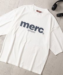 【8】〔merc london/メルクロンドン〕フロントロゴ&オーバルロゴ クルーネックハーフスリーブTシャツ