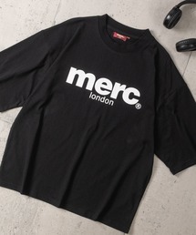【8】〔merc london/メルクロンドン〕フロントロゴ&オーバルロゴ クルーネックハーフスリーブTシャツ