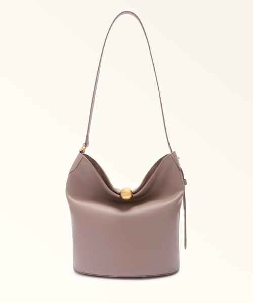 FURLA(フルラ)の「フルラ スフェラ ソフト (Furla Sfera Soft) バケットバッグ(ショルダーバッグ・レディース・グレイッシュベージュ/ブラック/オリーブ・ONE SIZE)」の2枚目の写真