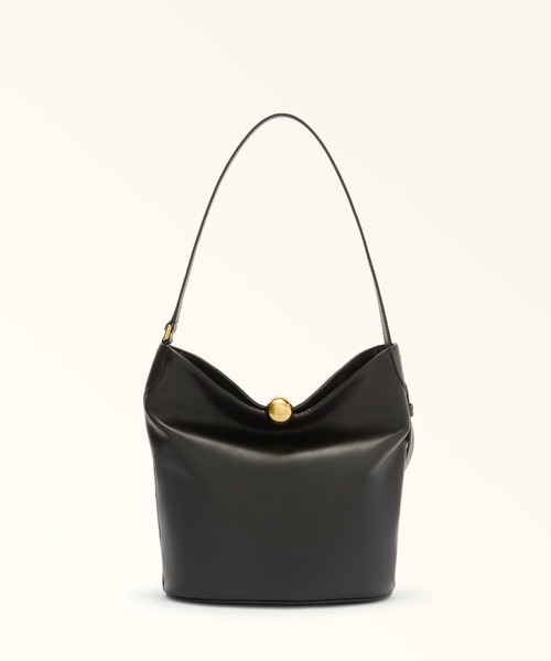 FURLA(フルラ)の「フルラ スフェラ ソフト (Furla Sfera Soft) バケットバッグ(ショルダーバッグ・レディース・グレイッシュベージュ/ブラック/オリーブ・ONE SIZE)」の1枚目の写真