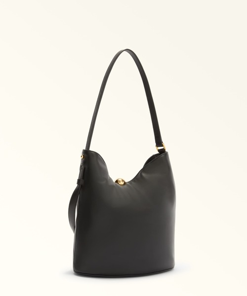 FURLA(フルラ)の「フルラ スフェラ ソフト (Furla Sfera Soft) バケットバッグ(ショルダーバッグ・レディース・グレイッシュベージュ/ブラック/オリーブ・ONE SIZE)」の5枚目の写真
