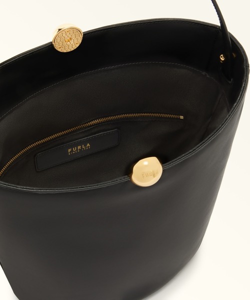 FURLA(フルラ)の「フルラ スフェラ ソフト (Furla Sfera Soft) バケットバッグ(ショルダーバッグ・レディース・グレイッシュベージュ/ブラック/オリーブ・ONE SIZE)」の8枚目の写真