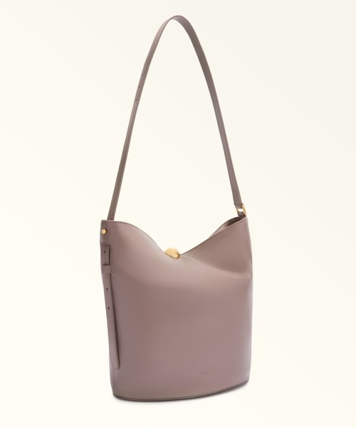 FURLA(フルラ)の「フルラ スフェラ ソフト (Furla Sfera Soft) バケットバッグ(ショルダーバッグ・レディース・グレイッシュベージュ/ブラック/オリーブ・ONE SIZE)」の9枚目の写真